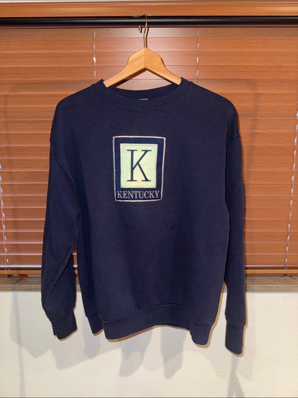 Vintage Kentucky Logo Navy Crewneck Sweatshirt